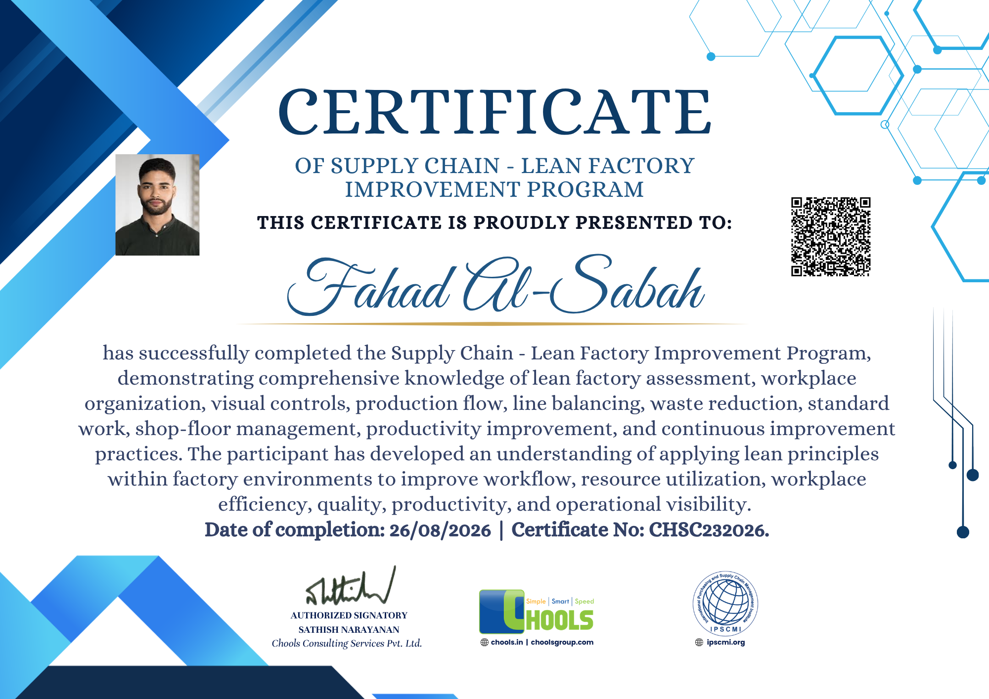 Emerging Business Program Certificate